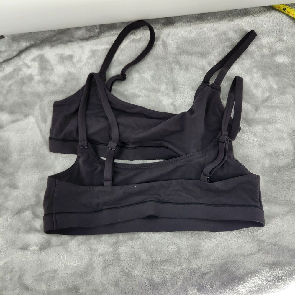 Skims Small Onyx Fits Everybody Scoop Bralette 2-Pack NWT - Picture 2 of 7